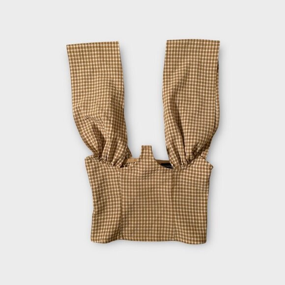 PrettyLittleThing Gingham Halter Corset Top - Picture 3 of 7